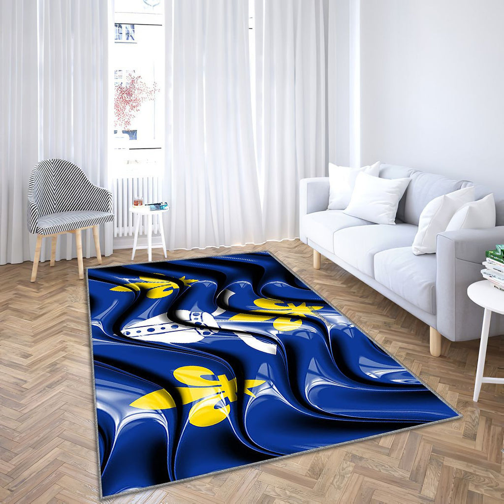 Saintonge Drapeau Provinces De France Tapis Sol - Tapis De Salon, Saintonge Saintonge Provinces Françaises Tapis Art, Tapis pour la décoration de la maison