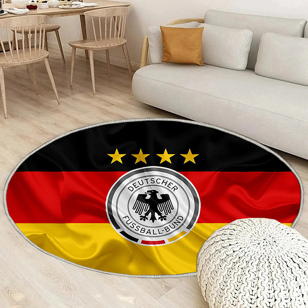 Drapeau de la Fédération de football de l'équipe nationale de football d'Allemagne Tapis Sol - Tapis De Salon, drapeau allemand Tapis Art, Tapis pour la décoration de la maison