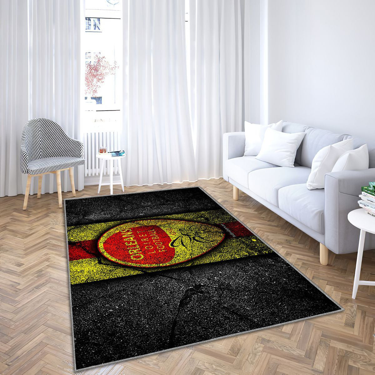 Orléans Fc Tapis Sol - Tapis De Salon, Ligue 2 Football Tapis Art, Tapis pour la décoration de la maison