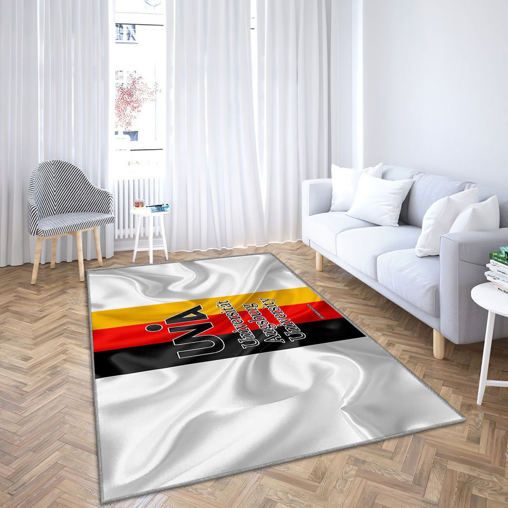 Emblème de l'Université d'Augsbourg Tapis Sol - Tapis De Salon, Université d'Augsburgaugsburg Allemagne Tapis Art, Tapis pour la décoration de la maison