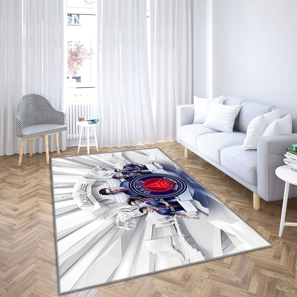 Paris Saint Germain Fc Tapis Sol - Tapis De Salon, Fan Art France Ligue 1 Tapis Art, Tapis pour la décoration de la maison
