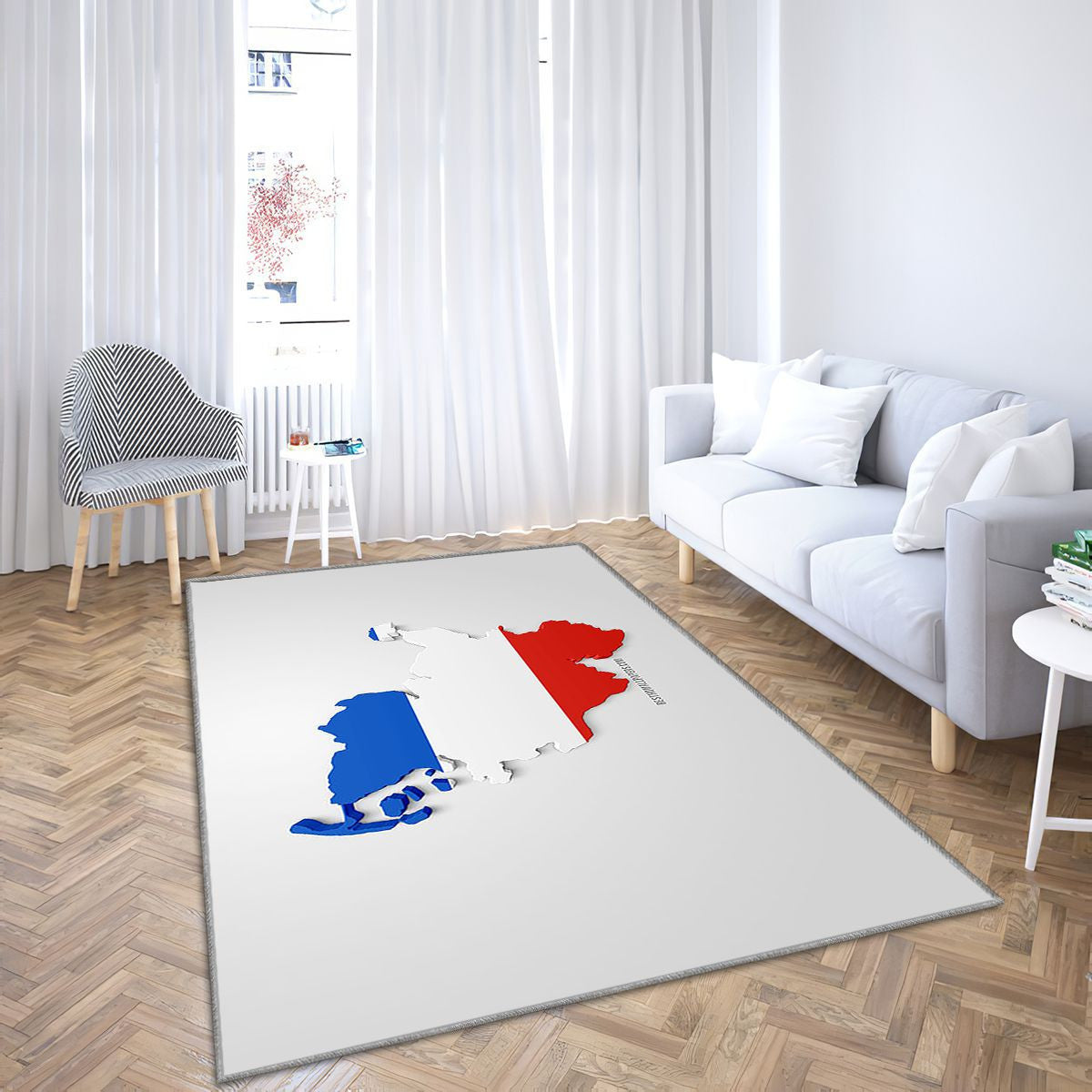 Silhouette de carte du Schleswig-Holstein Tapis Sol - Tapis De Salon, Allemagne Drapeau 3D du Schleswig-Holstein Allemagne Tapis Art, Tapis pour la décoration de la maison