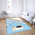 Virtus Entella Fc Tapis Sol - Tapis De Salon, Club de football ionitalien bleu blanc Tapis Art, Tapis pour la décoration de la maison