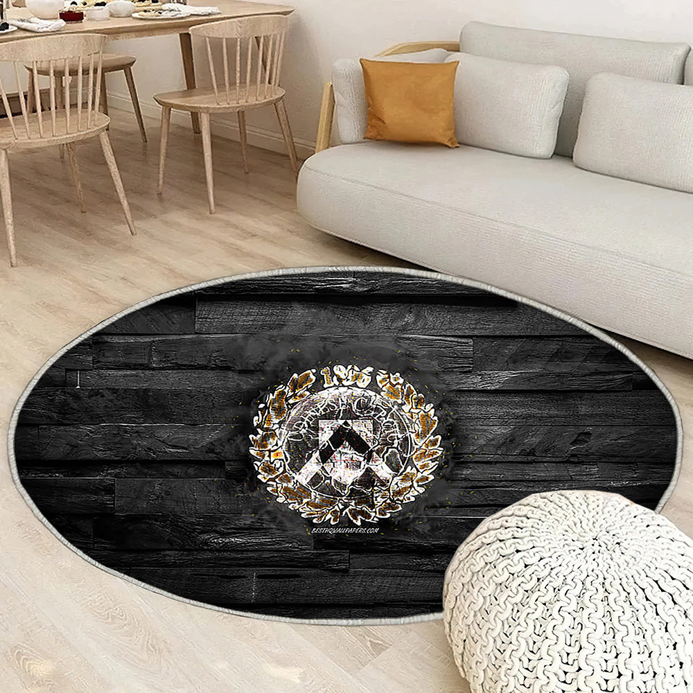 Udinese Fc Tapis Sol - Tapis De Salon, Club de football italien de Serie A Tapis Art, Tapis pour la décoration de la maison
