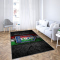 Emblème de l'équipe italienne de football Tapis Sol - Tapis De Salon, football européen Tapis Art, Tapis pour la décoration de la maison
