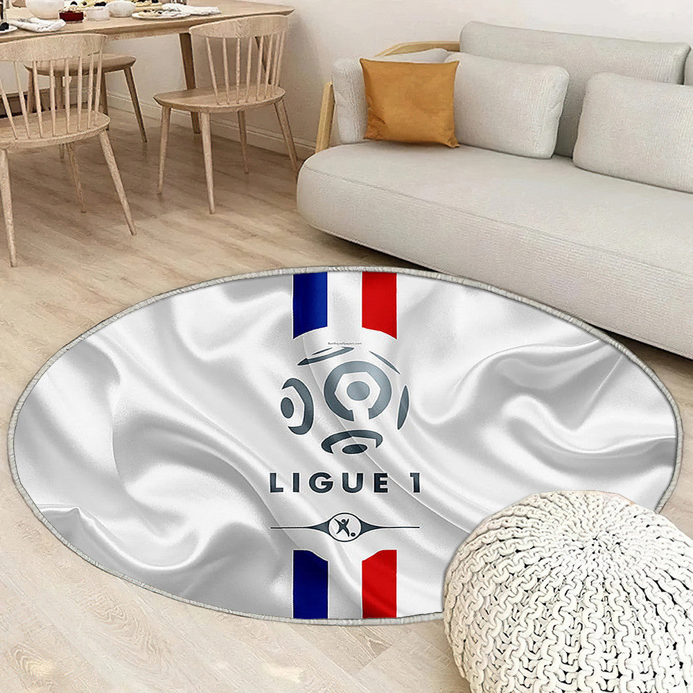 France Ligue 1Drapeau Français Football Français Tapis Sol - Tapis De Salon, Ligue 1 Conforama Tapis Art, Tapis pour la décoration de la maison