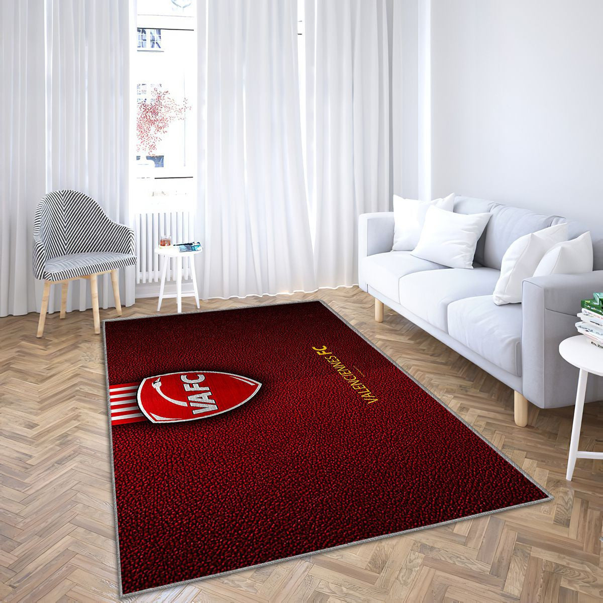 Valenciennes Fc Valenciennes Tapis Sol - Tapis De Salon, Deuxième Division Tapis Art, Tapis pour la décoration de la maison