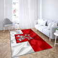 Drapeau de la ville allemande de Ratisbonne Tapis Sol - Tapis De Salon, symboles de l'Allemagne Tapis Art, Tapis pour la décoration de la maison