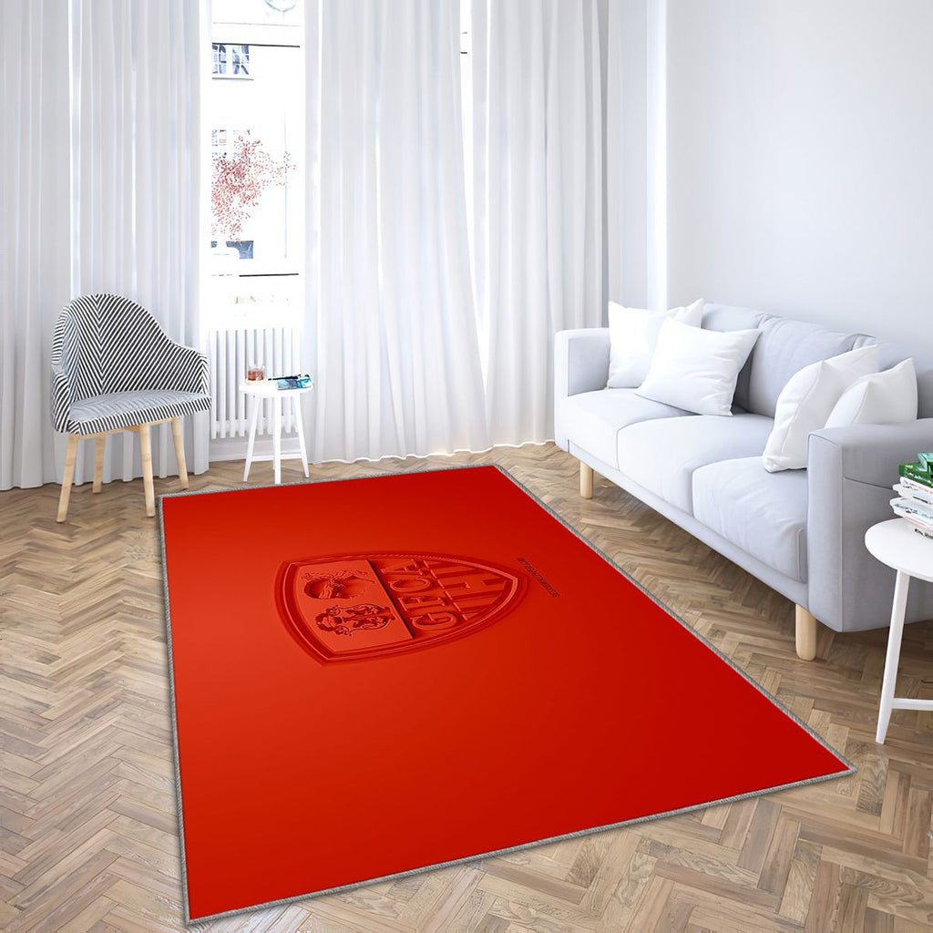 Gfc Ajaccio Tapis Sol - Tapis De Salon, Football Français Tapis Art, Tapis pour la décoration de la maison