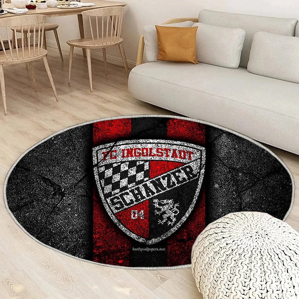 Ingolstadt 04 Fc Grunge Tapis Sol - Tapis De Salon, Bundesliga 2Équipe allemande de football Tapis Art, Tapis pour la décoration de la maison