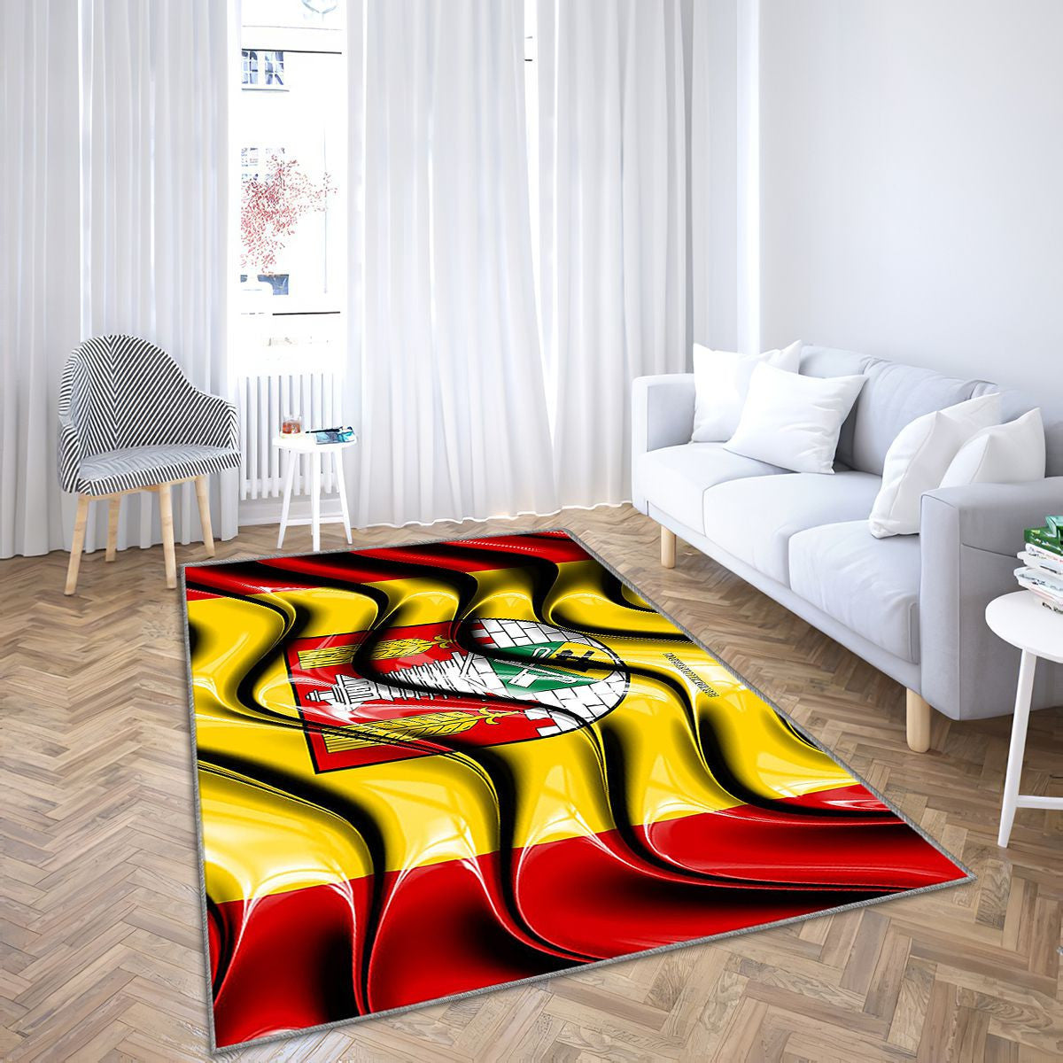 Salzgitter Drapeau Villes D'Allemagne Tapis Sol - Tapis De Salon, Salzgitter Salzgitter Villes Allemandes Tapis Art, Tapis pour la décoration de la maison