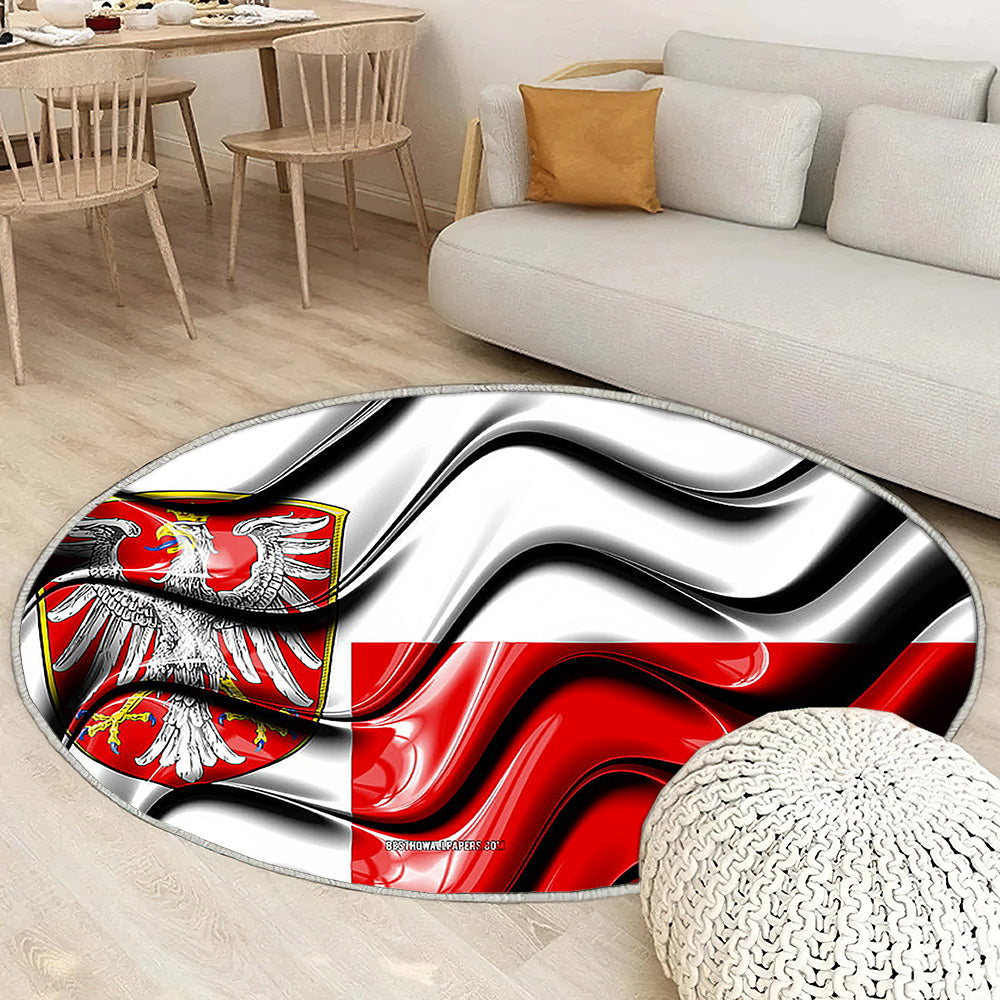 Francfort Drapeau Villes D'Allemagne Tapis Sol - Tapis De Salon, Francfort Francfort Villes Allemandes Tapis Art, Tapis pour la décoration de la maison