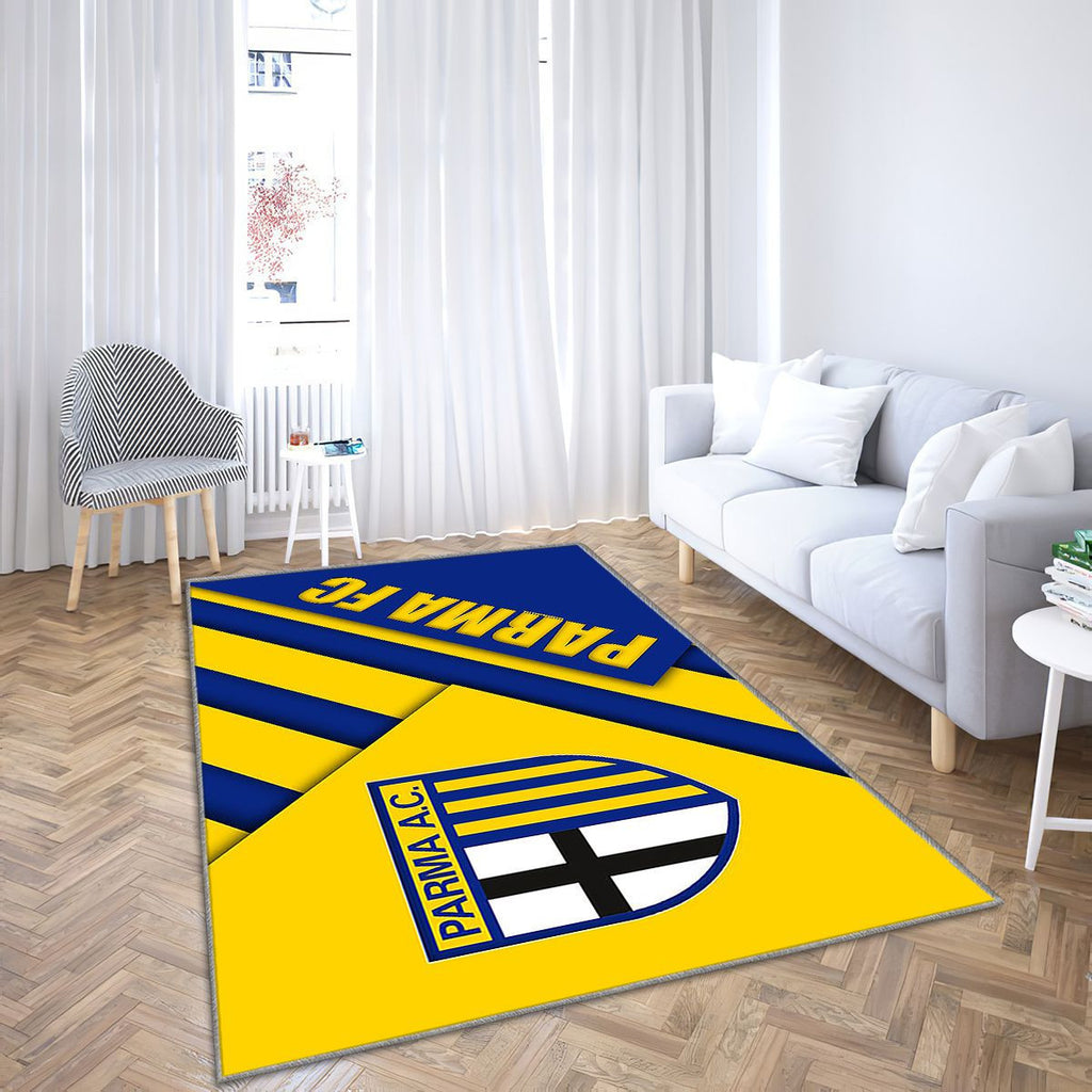 Parme Fcjaune Bleu Ion Parme Tapis Sol - Tapis De Salon, Parme Italie Tapis Art, Tapis pour la décoration de la maison