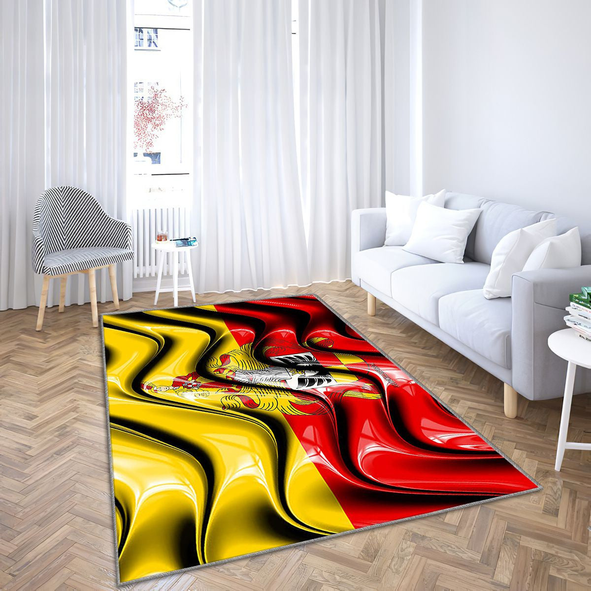 Hildesheim Drapeau Villes D'Allemagne Tapis Sol - Tapis De Salon, Hildesheim Hildesheim Villes Allemandes Tapis Art, Tapis pour la décoration de la maison