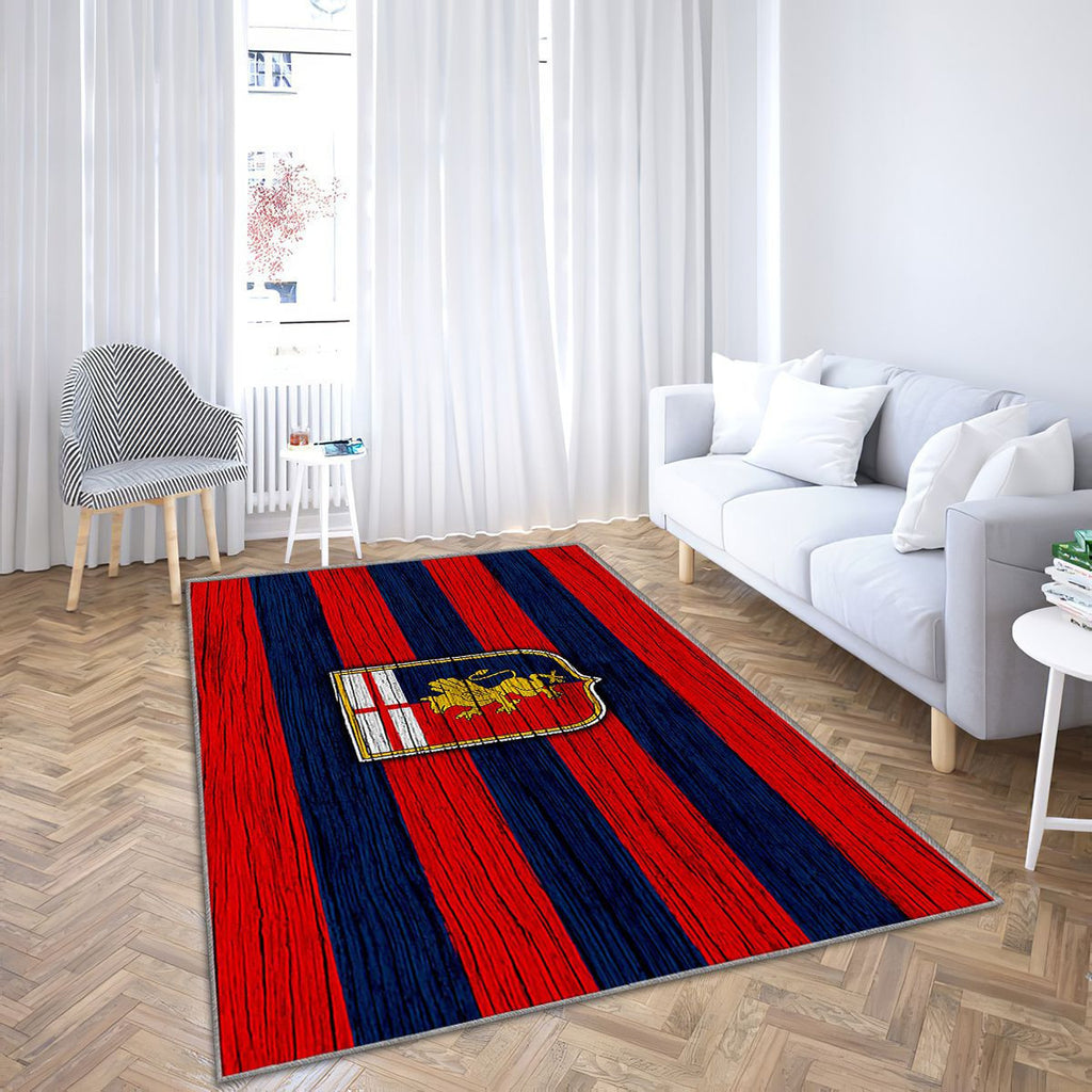 Gênes Serie A Tapis Sol - Tapis De Salon, Italyfc Gênes Tapis Art, Tapis pour la décoration de la maison