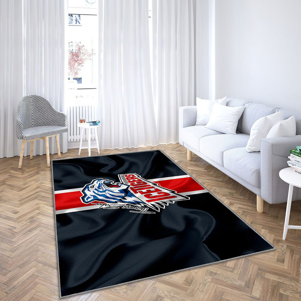 Nurnberg Ice Tigers Club de hockey allemand Deutsche Eishockey Liga Tapis Sol - Tapis De Salon, Allemagne Drapeau en soie Tapis Art, Tapis pour la décoration de la maison