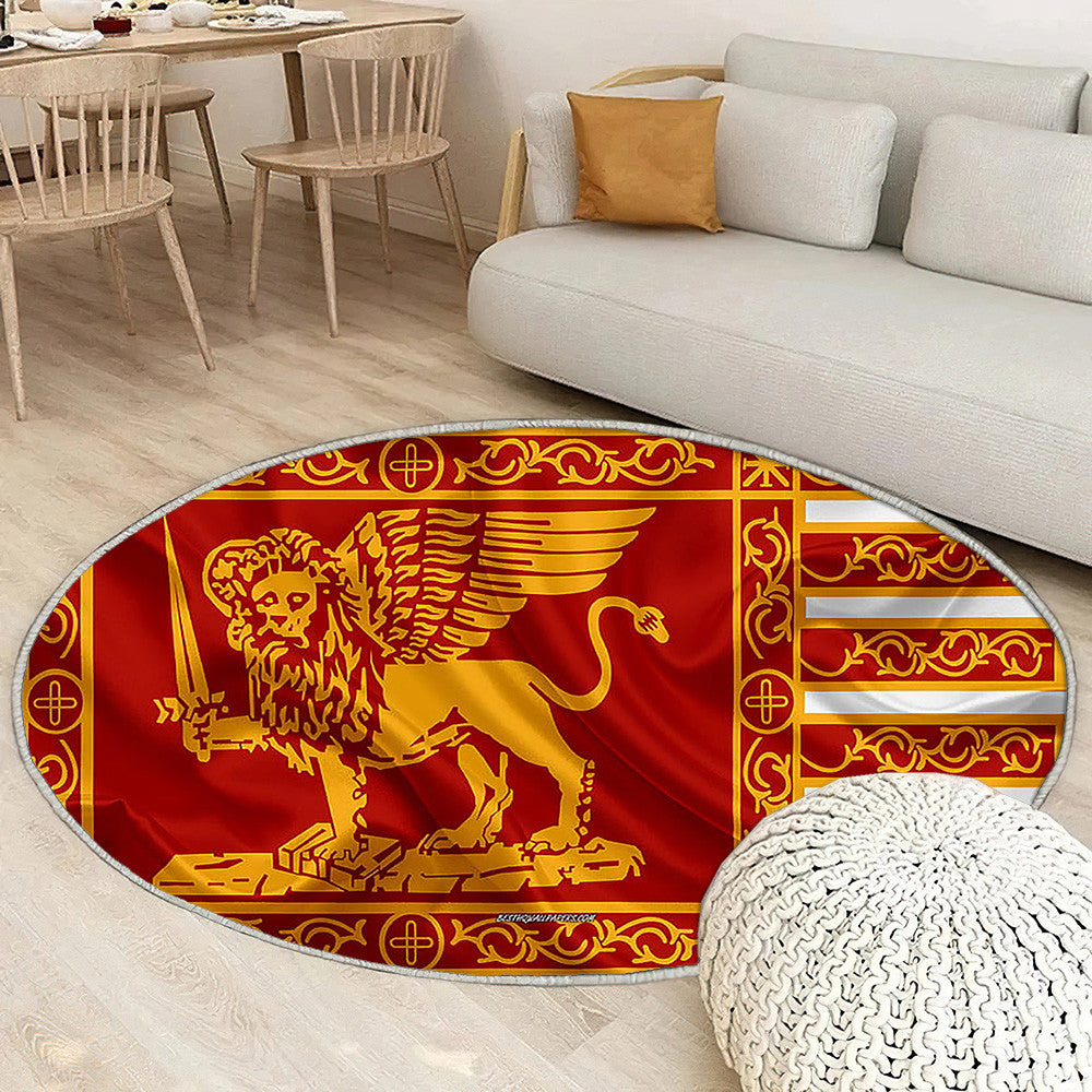 Drapeau De Venise Tapis Sol - Tapis De Salon, Villes D'Italie Venise Italie Tapis Art, Tapis pour la décoration de la maison