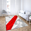 Drapeau de Strasbourg Tapis Sol - Tapis De Salon, ville française Strasbourg France Tapis Art, Tapis pour la décoration de la maison