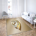 Sg Dynamo Dresden Tapis Sol - Tapis De Salon, Golden Silverdresden Allemagne Tapis Art, Tapis pour la décoration de la maison