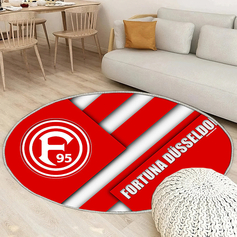 Fortuna DSeldorfred Ion Düsseldorf Tapis Sol - Tapis De Salon, Bundesliga 2 Tapis Art, Tapis pour la décoration de la maison