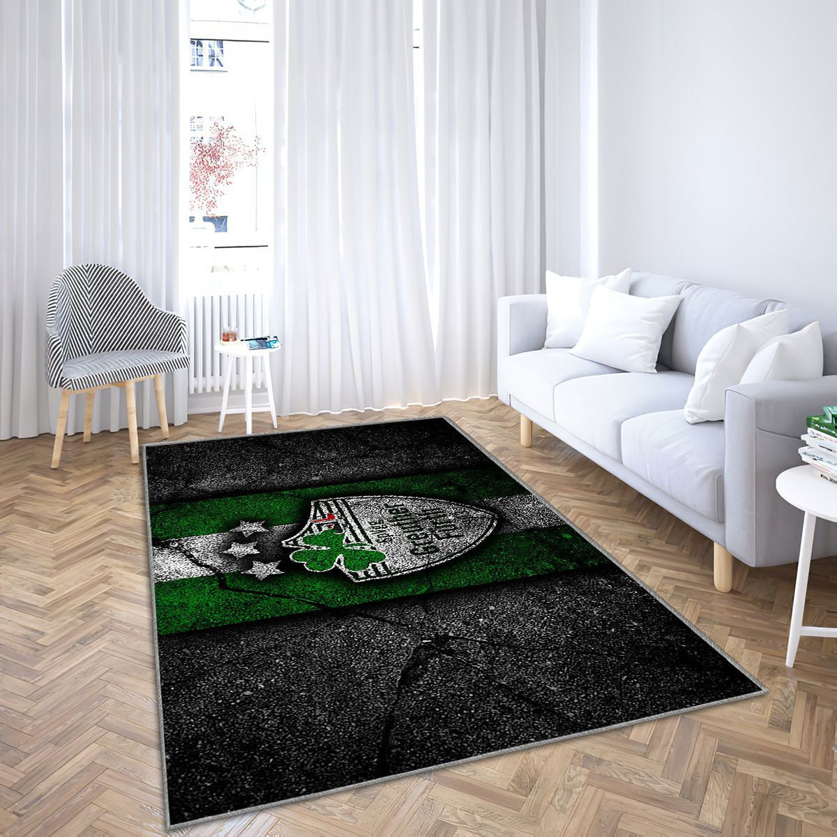 Spvgg Greuther Furth Fc Grunge Tapis Sol - Tapis De Salon, Bundesliga 2Équipe De Football Allemande Tapis Art, Tapis pour la décoration de la maison