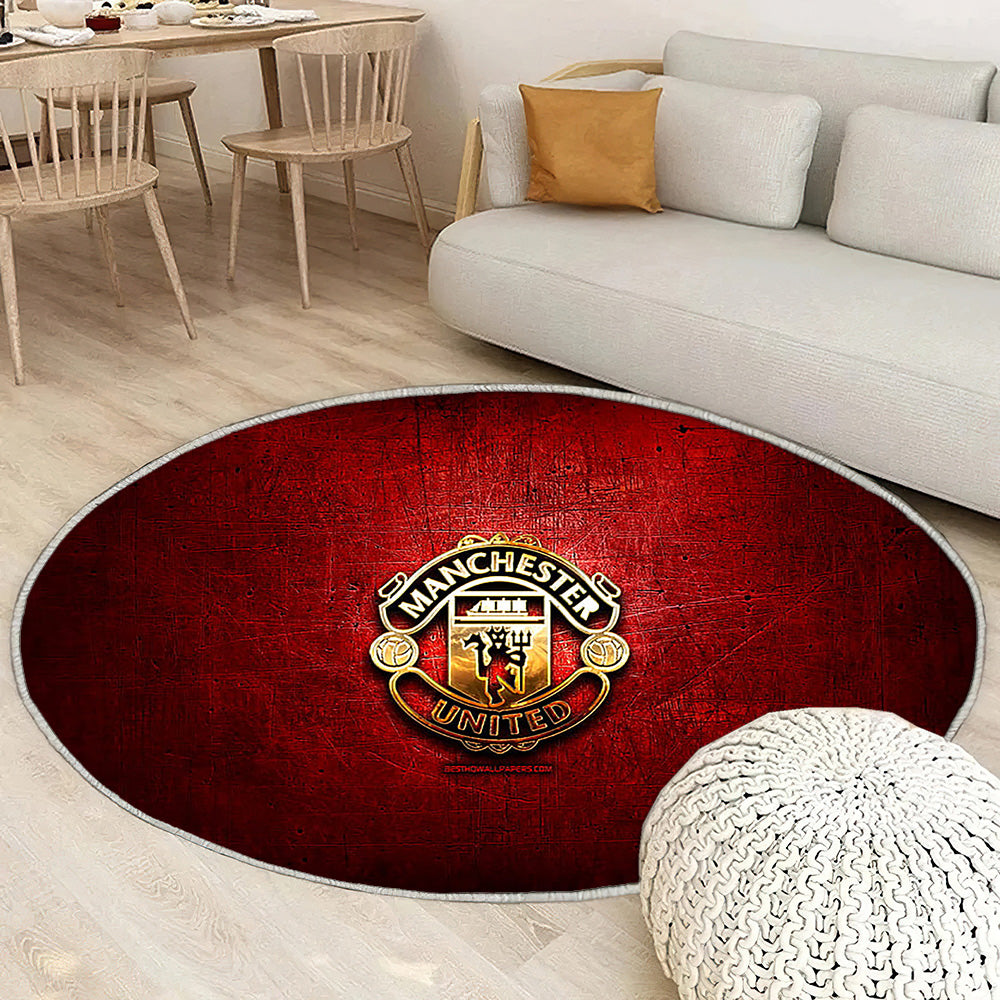 Manchester United Fc Tapis Sol - Tapis De Salon, Premier League Rouge Football Tapis Art, Tapis pour la décoration de la maison