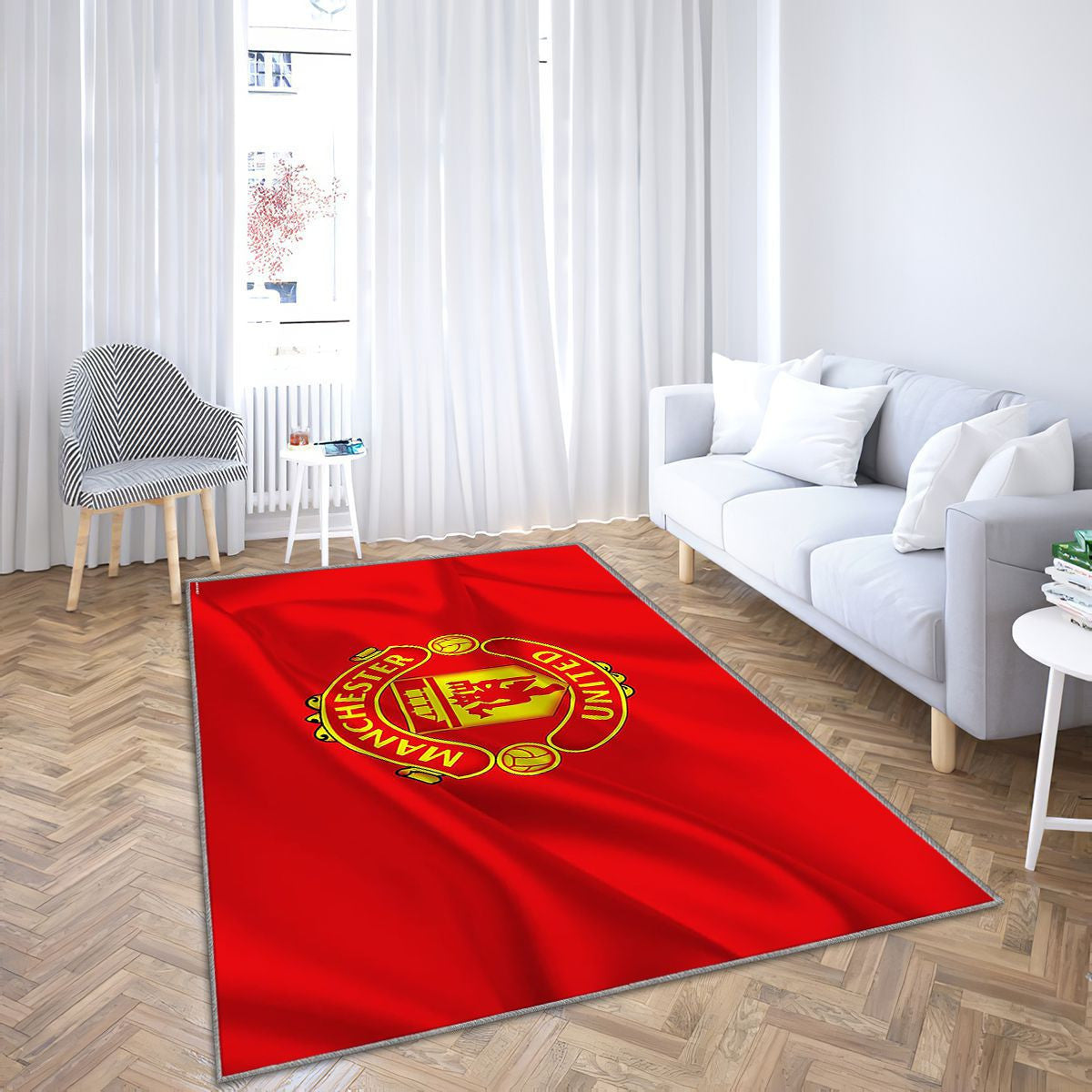 Manchester United Fc Tapis Sol - Tapis De Salon, Angleterre Mu Premier Leaguemu Tapis Art, Tapis pour la décoration de la maison
