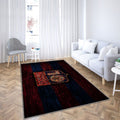 Olympique Lyon Fc Tapis Sol - Tapis De Salon, Ligue 1 Rouge Et Bleufrançais Football Tapis Art, Tapis pour la décoration de la maison