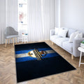 Sc Paderborn 07 Tapis Sol - Tapis De Salon, Bundesliga Blue Metal Football Tapis Art, Tapis pour la décoration de la maison