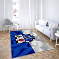 Drapeau de la ville de Saarbruckengerman Saarbrucken Tapis Sol - Tapis De Salon, Allemagne Symboles Tapis Art, Tapis pour la décoration de la maison