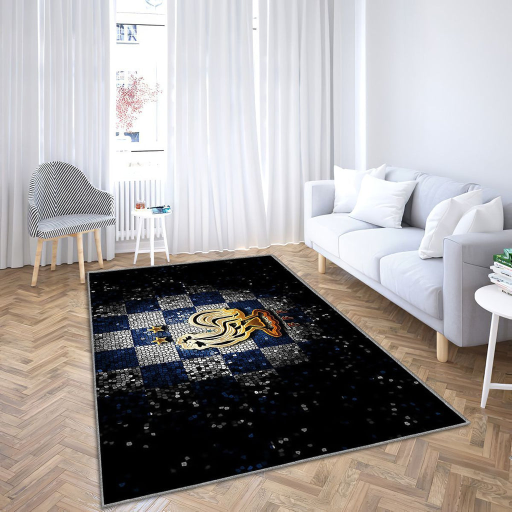Equipe de France de Football Tapis Sol - Tapis De Salon, Uefa Europe Vert Blanc Damier Tapis Art, Tapis pour la décoration de la maison