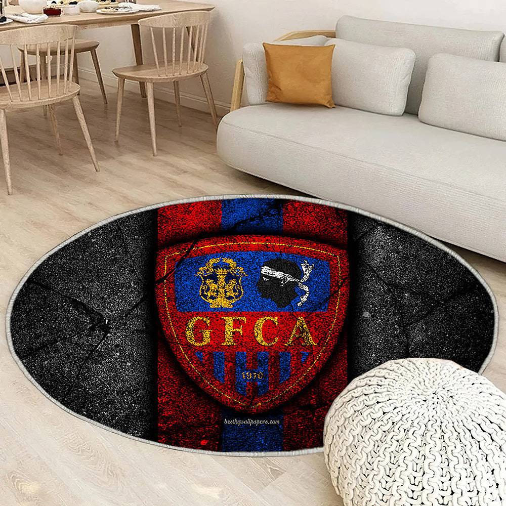 Gazélec Ajaccio Fc Tapis Sol - Tapis De Salon, Ligue 2 Football Tapis Art, Tapis pour la décoration de la maison