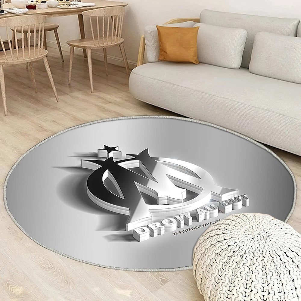 Olympique De Marseille Tapis Sol - Tapis De Salon, Football Français Tapis Art, Tapis pour la décoration de la maison