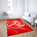 Fc Nuremberg Paint Artgerman Football Team Bundesliga 2 Tapis Sol - Tapis De Salon, fond rouge Tapis Art, Tapis pour la décoration de la maison