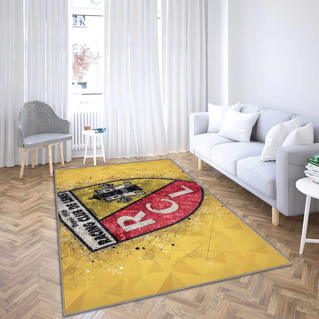 Logo Rc Lens Tapis Sol - Tapis De Salon, Football Français Tapis Art, Tapis pour la décoration de la maison