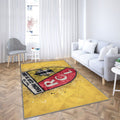Logo Rc Lens Tapis Sol - Tapis De Salon, Football Français Tapis Art, Tapis pour la décoration de la maison