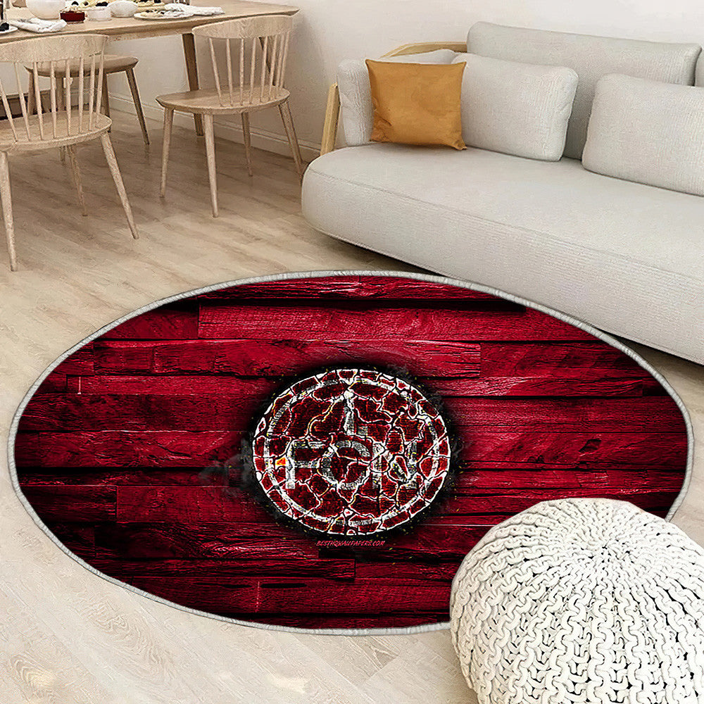 Nurnberg Fc Tapis Sol - Tapis De Salon, Bundesliga Club de football allemand en bois violet Tapis Art, Tapis pour la décoration de la maison