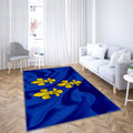 Drapeau de la ville de Wiesbadengerman Wiesbaden Tapis Sol - Tapis De Salon, Allemagne Symboles Tapis Art, Tapis pour la décoration de la maison