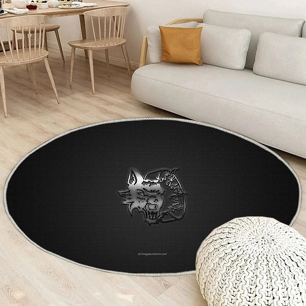 Bruleurs De Loups Tapis Sol - Tapis De Salon, Silvergray Carbon Fiber Ligue Magnus Tapis Art, Tapis pour la décoration de la maison