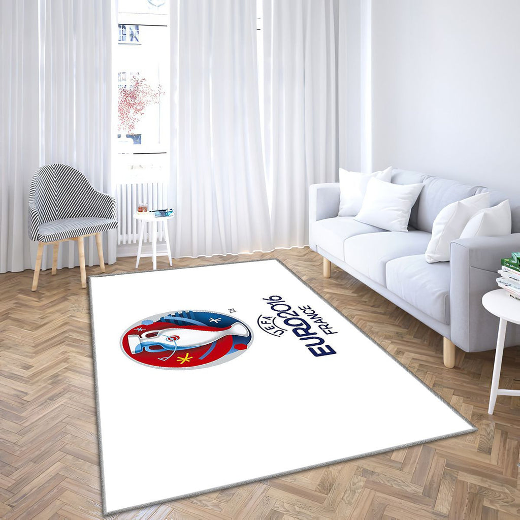 Logo Tapis Sol - Tapis De Salon, Euro 2016Blanc Tapis Art, Tapis pour la décoration de la maison