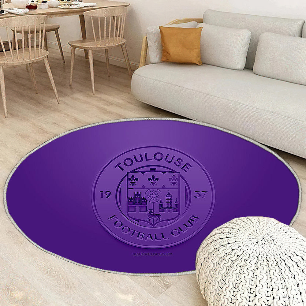 Toulouse Fc Tapis Sol - Tapis De Salon, Purple 3Dfootball français Tapis Art, Tapis pour la décoration de la maison