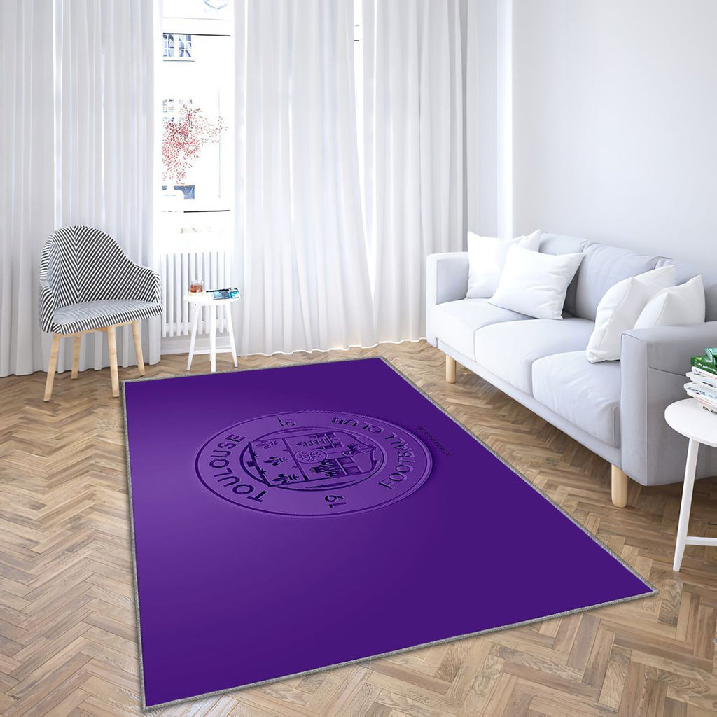 Toulouse Fc Tapis Sol - Tapis De Salon, Purple 3Dfootball français Tapis Art, Tapis pour la décoration de la maison