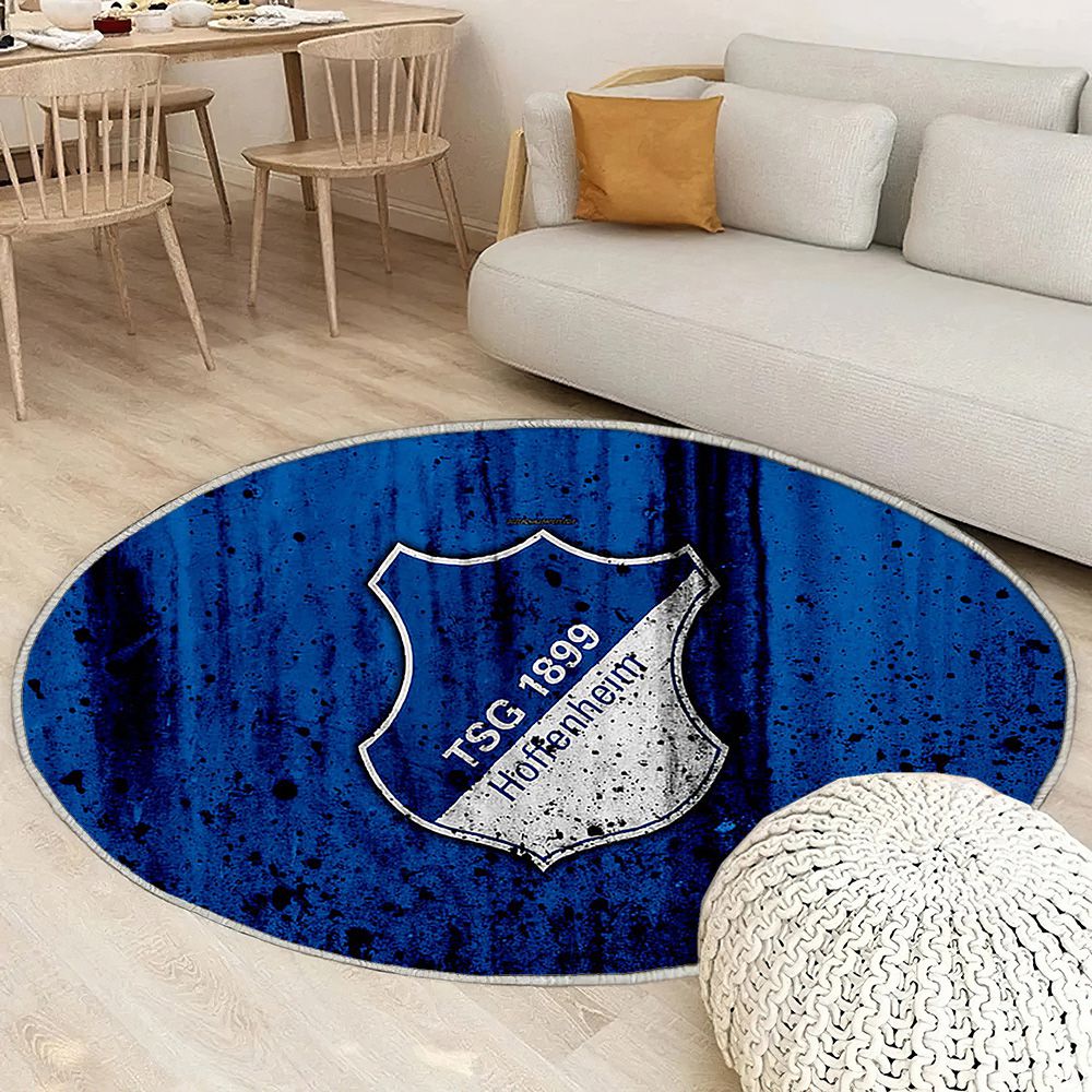 Logo Fc HoffenheimAllemagne Hoffenheim Tapis Sol - Tapis De Salon, Club De Football Hoffenheim Fc Tapis Art, Tapis pour la décoration de la maison