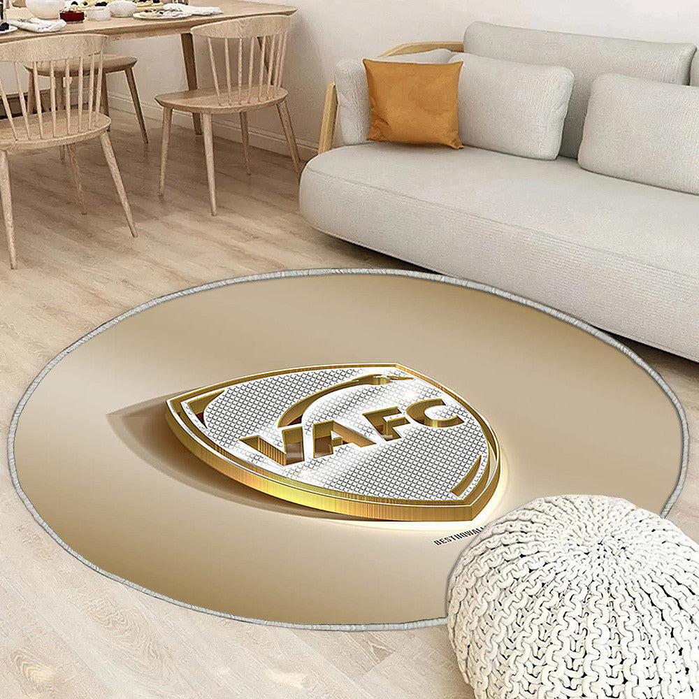 Valenciennes Fc Tapis Sol - Tapis De Salon, Golden Silvervalenciennes France Tapis Art, Tapis pour la décoration de la maison