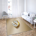 Valenciennes Fc Tapis Sol - Tapis De Salon, Golden Silvervalenciennes France Tapis Art, Tapis pour la décoration de la maison