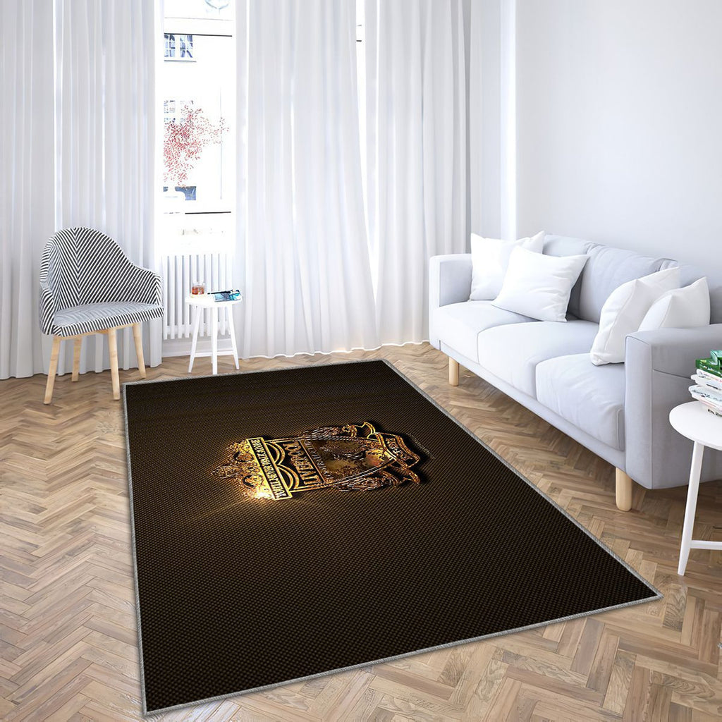 Liverpool Fc Tapis Sol - Tapis De Salon, club de football anglais Goldenliverpool Tapis Art, Tapis pour la décoration de la maison
