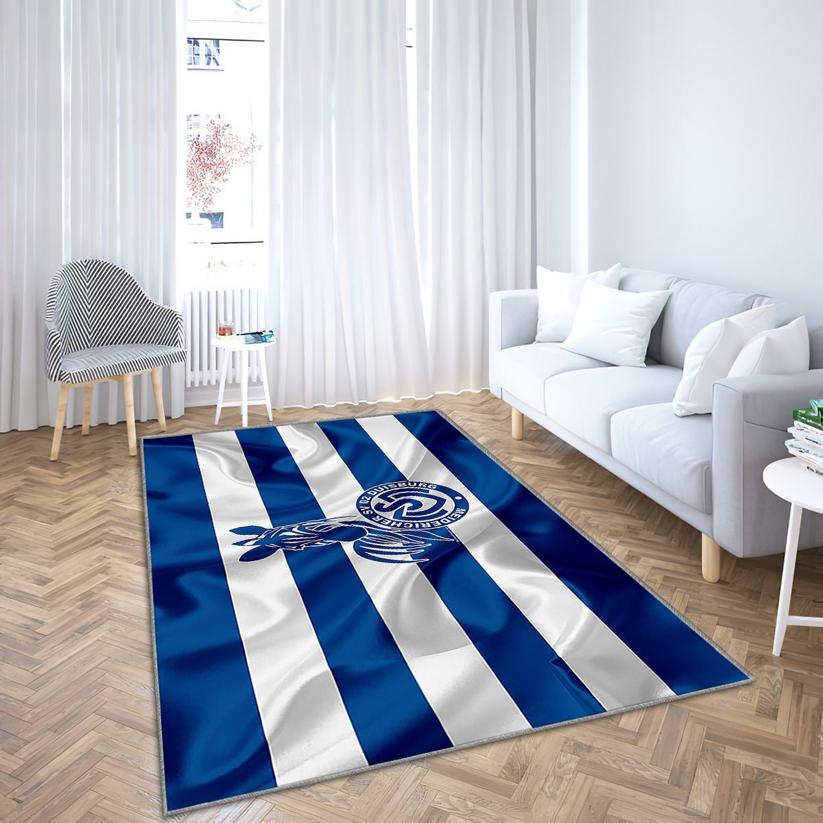 Msv Duisburg Silk Flagduisburg Fc2 Bundesliga Tapis Sol - Tapis De Salon, Duisburg Allemagne Tapis Art, Tapis pour la décoration de la maison