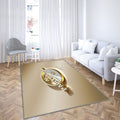 Sc Paderborn 07 Tapis Sol - Tapis De Salon, Golden Silverpaderborn Allemagne Tapis Art, Tapis pour la décoration de la maison