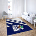 West Bromwich Albion Fc Tapis Sol - Tapis De Salon, Blue White Ion Football West Bromwich Tapis Art, Tapis pour la décoration de la maison