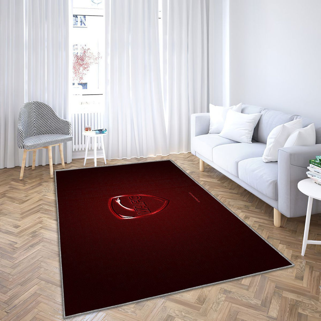 Valenciennes Fc Tapis Sol - Tapis De Salon, Ligue 2 Redred Fibre De Carbone Tapis Art, Tapis pour la décoration de la maison